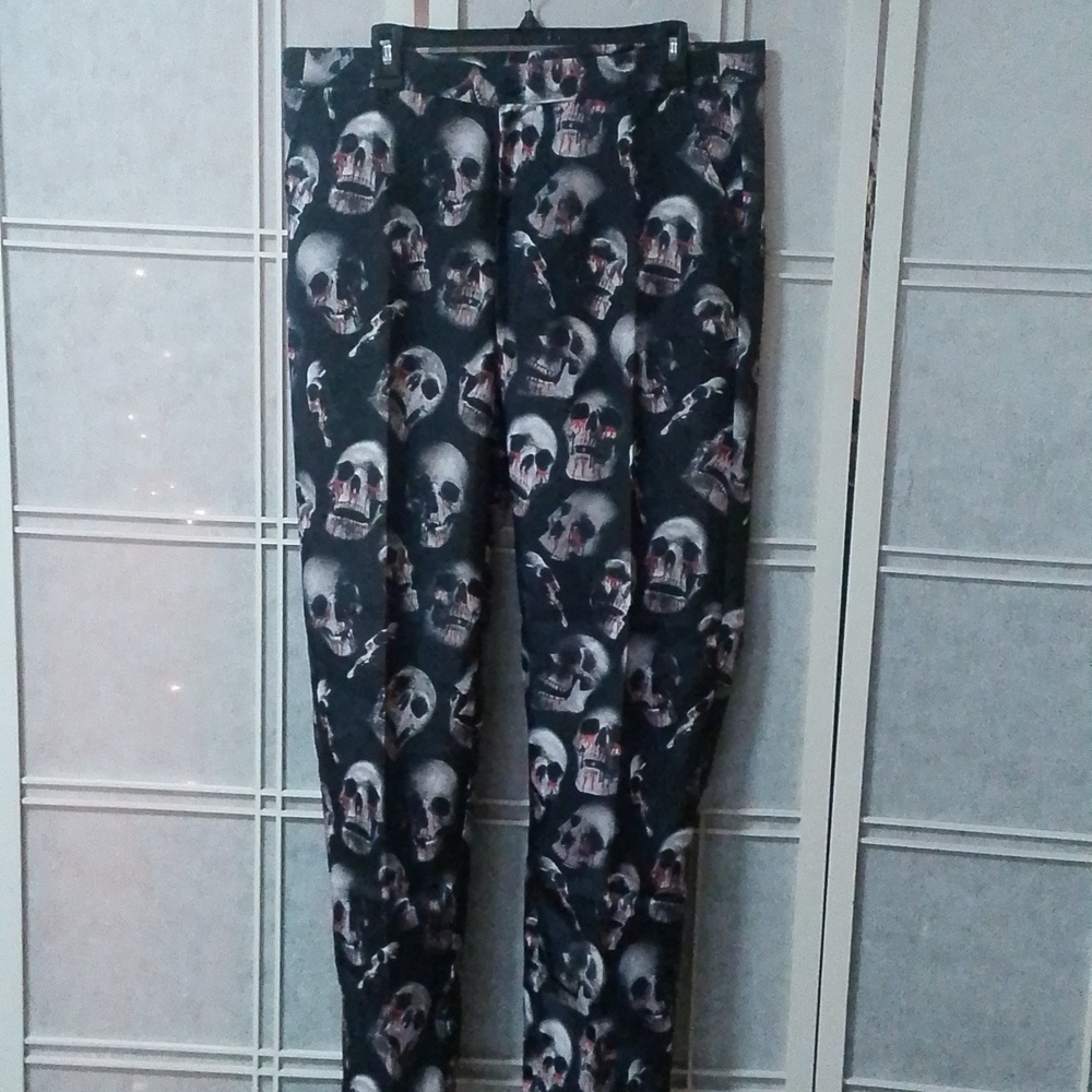 Suitmeister Men's Skull And Blood Dress Pants